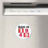 Made in 1949 Design op zaterdag Magneet (Insitu (Vaatwasser))