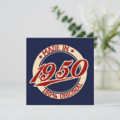 Made in 1950 kaart (Staand voorkant)