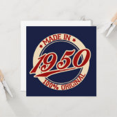 Made in 1950 kaart (Voorkant / Achterkant in situ)