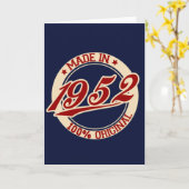 Made in 1952 kaart (Gele Bloem)