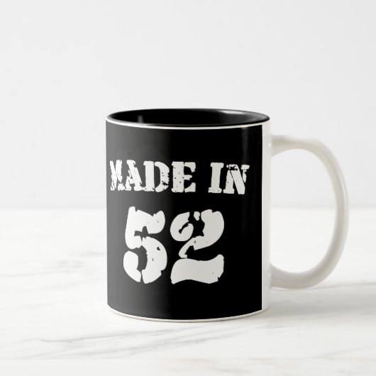 Made in 1952 tweekleurige koffiemok (Rechts)