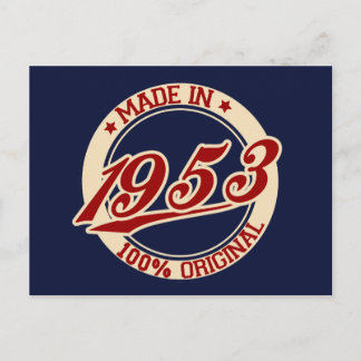 Made In 1953 Briefkaart