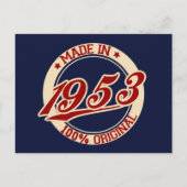 Made In 1953 Briefkaart (Voorkant)