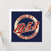 Made in 1953 kaart (Voorkant / Achterkant in situ)