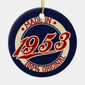 Made in 1953 keramisch ornament (Voorkant)