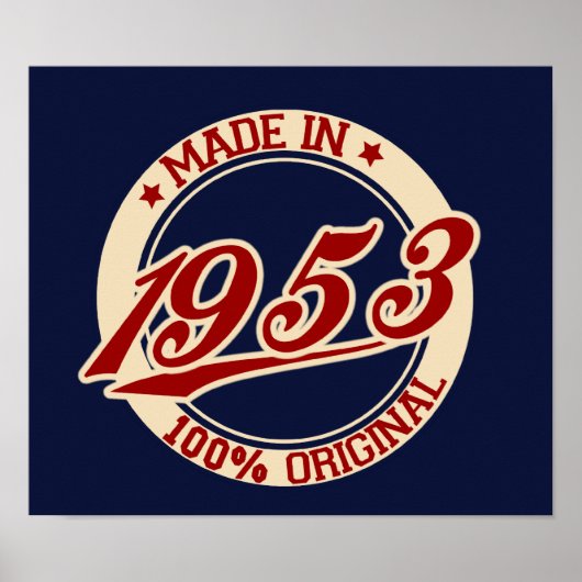Made in 1953 poster (Voorkant)