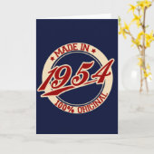 Made in 1954 kaart (Gele Bloem)