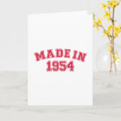 Made in 1954 kaart (Gele Bloem)