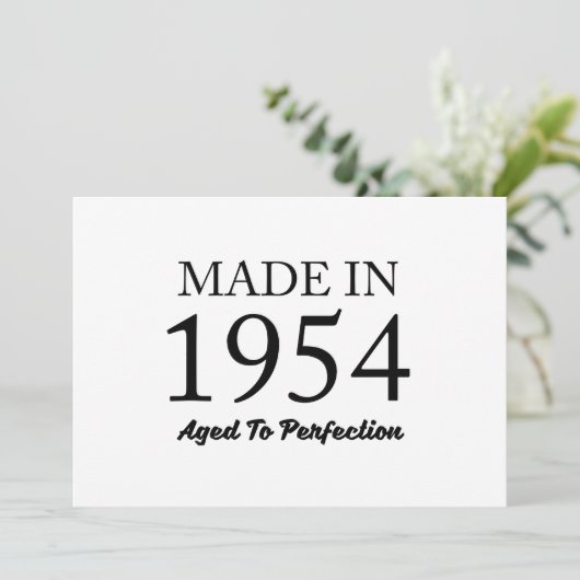 Made in 1954 kaart (Staand voorkant)