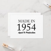 Made in 1954 kaart (Voorkant / Achterkant in situ)