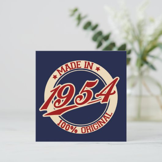 Made in 1954 kaart (Staand voorkant)