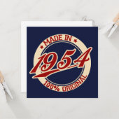 Made in 1954 kaart (Voorkant / Achterkant in situ)