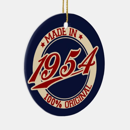 Made in 1954 keramisch ornament (Rechts)