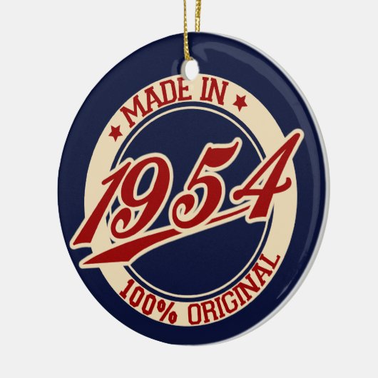 Made in 1954 keramisch ornament (Links)