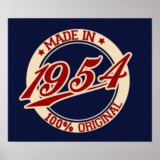 Made in 1954 poster (Voorkant)