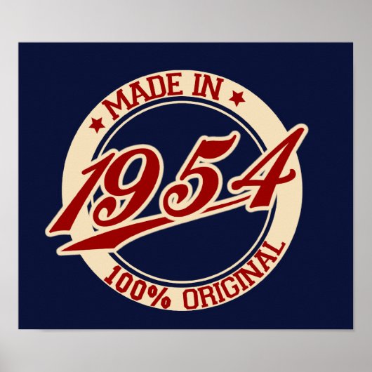 Made in 1954 poster (Voorkant)
