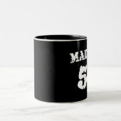Made in 1954 tweekleurige koffiemok (Center)