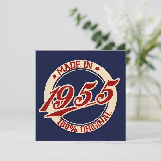 Made in 1955 kaart (Staand voorkant)