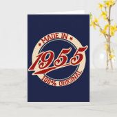 Made in 1955 kaart (Gele Bloem)