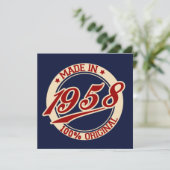 Made in 1958 kaart (Staand voorkant)