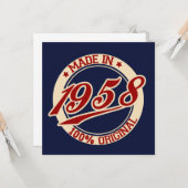 Made in 1958 kaart (Voorkant / Achterkant in situ)