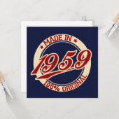 Made in 1959 kaart (Voorkant / Achterkant in situ)