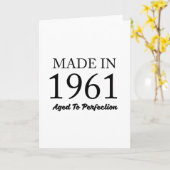 Made in 1961 kaart (Gele Bloem)