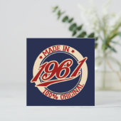 Made in 1961 kaart (Staand voorkant)