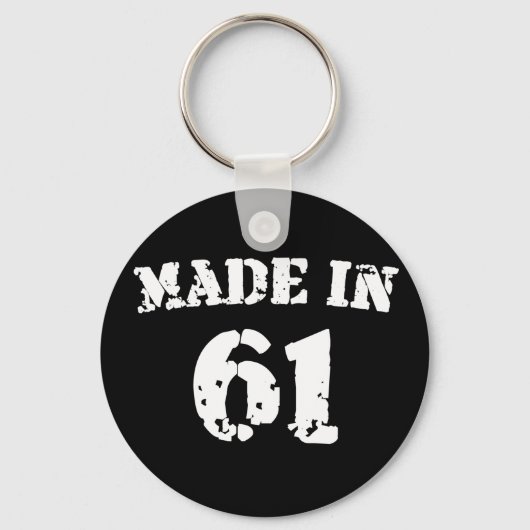 Made in 1961 sleutelhanger (Voorkant)