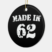 Made in 1962 keramisch ornament (Links)