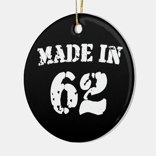 Made in 1962 keramisch ornament (Links)