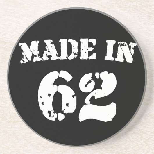 Made in 1962 zandsteen onderzetter (Voorkant)