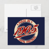 Made in 1965 briefkaart (Voorkant / Achterkant)