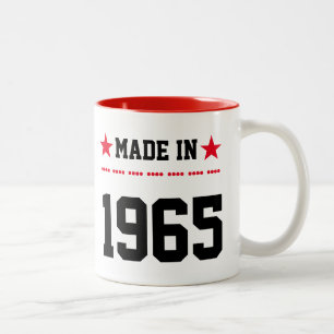 Made in 1965 tweekleurige koffiemok