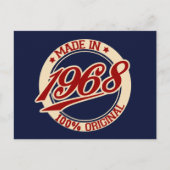 Made in 1968 briefkaart (Voorkant)