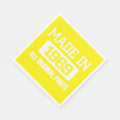 Made In 1969 All Original Parts Napkins Servet (Hoek)