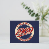Made in 1969 briefkaart (Staand voorkant)