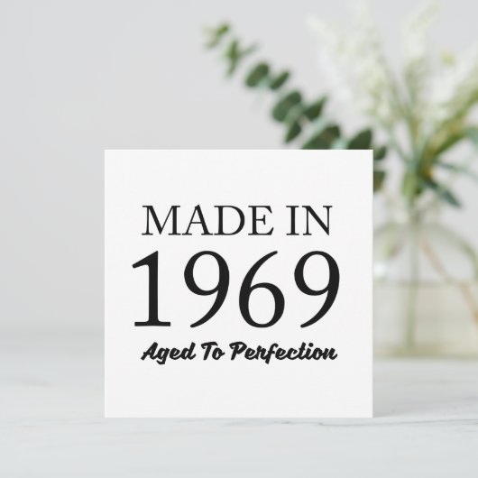 Made in 1969 kaart (Staand voorkant)