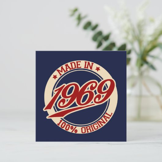 Made in 1969 kaart (Staand voorkant)