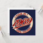 Made in 1969 kaart (Voorkant / Achterkant in situ)