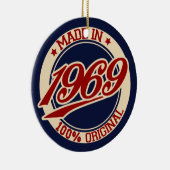 Made in 1969 keramisch ornament (Rechts)