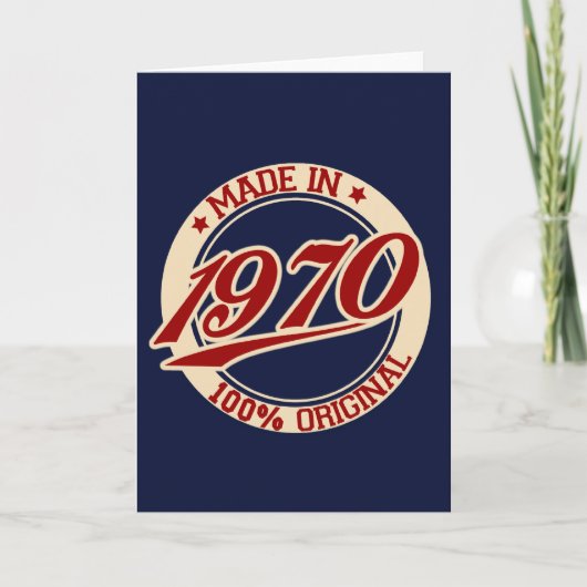 Made In 1970 Kaart (Voorkant)