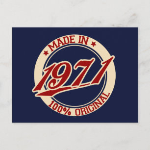 Made in 1971 briefkaart