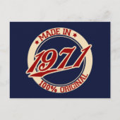 Made in 1971 briefkaart (Voorkant)
