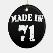 Made in 1971 keramisch ornament (Links)