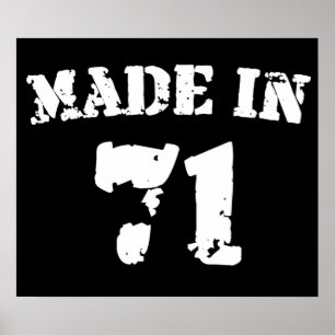Made in 1971 poster