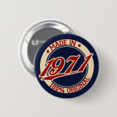 Made in 1971 ronde button 5,7 cm (Voorkant /achterkant)