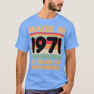 Made in 1971 t-shirt