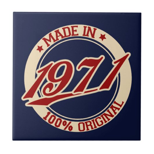 Made in 1971 tegeltje (Voorkant)