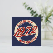Made in 1972 kaart (Staand voorkant)